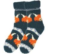 Bartleby Long Wool Knit Socks - Highland Cow | Fleece Lined, Handknitted