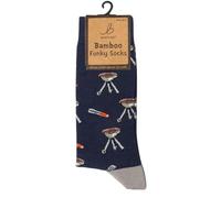 Bartleby Mens Funky Bamboo Sock BBQ Barbecue Size 6-11