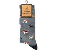 Bartleby Mens Funky Bamboo Socks Dogs Size 6-11