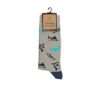 Bartleby Mens Funky Bamboo Socks Shark Size 6-11