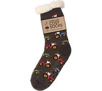 Bartleby Men's Funky Cosy Sherpa Slipper Socks 3. 1 TOG - - Size: ONESIZE