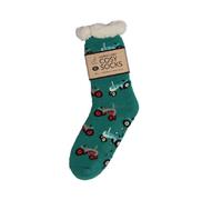 Bartleby Mens Sherpa Socks - Retro Tractor Design