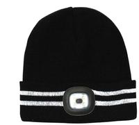 Bartleby Mens Waterproof Hat with Light Black