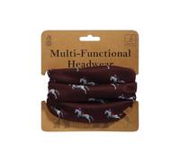 Bartleby Multi-Functional Fleece-Lined Snood One Size Adjustable Toggle 8 Ways to Wear Warm Breathable Neck Warmer for Outdoor Work, Sports & Walking Animal & Print Designs (Horse Rider)