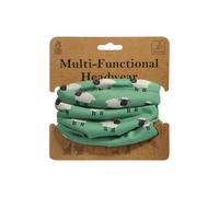 Bartleby Multi-Functional Fleece-Lined Snood One Size Adjustable Toggle 8 Ways to Wear Warm Breathable Neck Warmer for Outdoor Work, Sports & Walking Animal & Print Designs (Country Sheep)