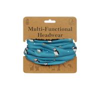 Bartleby Multi-Functional Fleece-Lined Snood One Size Adjustable Toggle 8 Ways to Wear Warm Breathable Neck Warmer for Outdoor Work, Sports & Walking Animal & Print Designs (Puffy Puffins)
