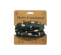 Bartleby Multi-Functional Fleece-Lined Snood One Size Adjustable Toggle 8 Ways to Wear Warm Breathable Neck Warmer for Outdoor Work, Sports & Walking Animal & Print Designs (Sheepdog & Sheep)