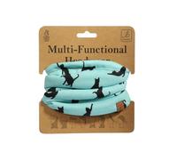 Bartleby Multi-Functional Fleece-Lined Snood One Size Adjustable Toggle 8 Ways to Wear Warm Breathable Neck Warmer for Outdoor Work, Sports & Walking Animal & Print Designs (Cat Silhouettes)