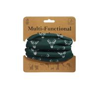 Bartleby Multi-Functional Fleece-Lined Snood One Size Adjustable Toggle 8 Ways to Wear Warm Breathable Neck Warmer for Outdoor Work, Sports & Walking Animal & Print Designs (Stag Head)