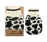 Bartleby Reuseable Knitted Cover Hand Warmer - Cow Print