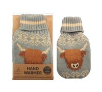 Bartleby Reuseable Knitted Cover Hand Warmer - Highland Cow