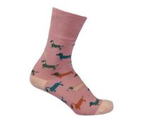 Bartleby Womens Bamboo Comfort Top Socks Sausage Dog Uk 4- 8