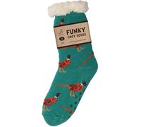 Bartleby Womens Funky Cosy Sherpa Slipper Socks 3. 1 TOG - - Size: ONESIZE