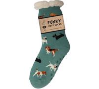 Bartleby Womens Funky Cosy Sherpa Slipper Socks 3. 1 TOG - - Size: ONESIZE