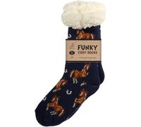 Bartleby Womens Funky Cosy Sherpa Slipper Socks 3. 1 TOG - - Size: ONESIZE