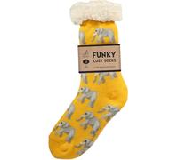 Bartleby Womens Funky Cosy Sherpa Slipper Socks 3. 1 TOG - - Size: ONESIZE