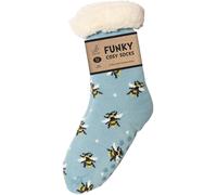 Bartleby Womens Funky Cosy Sherpa Slipper Socks 3. 1 TOG - - Size: ONESIZE