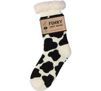 Bartleby Womens Funky Cosy Sherpa Slipper Socks 3. 1 TOG - - Size: ONESIZE