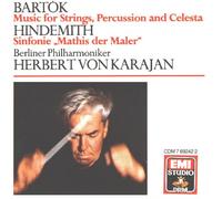 Bartok Music for Strings,Percussion and Celesta & Hindmith: Mathis der Maler /Karajan