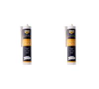 Bartoline 1876 Decorators Caulk White 310ml - High-Performance Flexible Acrylic Sealant for Interior and Exterior Gap Filling, Paintable and Crack-Resistant (Pack of 2)
