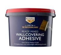 Bartoline 1876 Med Wallpaper Adhesive 2.5kg - Ready Mixed Medium Grade Paste for Luxury Vinyl, Textile and Hessian Wallcoverings Strong Tack, Excellent Coverage and Slip