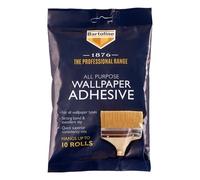 Bartoline 1876 Wallpaper Adhesive 10 Roll - Professional-Quality Flake Paste for All Wallpaper Types - Heavyweight, Washable, Vinyl & Embossed Strong Bond, Easy Mix, Quick Use for Perfect Results