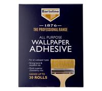Bartoline 1876 Wallpaper Adhesive, 5 Roll Coverage, Paste for All Wallpaper Types, Pattern Matching Formula