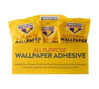 Bartoline All Purpose Wallpaper Adhesive 10 Roll - Mixes in 30 Seconds, Ready in 4 Minutes Strong Starch-Based Flake Paste for All Wallpaper Types and Polystyrene Tiles, Easy Spread, Long-Lasting Hold