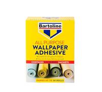 Bartoline All Purpose Wallpaper Adhesive 30 Roll (36 Pint) - Easy Mix, Starch-Based Adhesive for All Wallpaper Types, Vinyl, Woodchip, and Polystyrene Tiles, Long-Lasting Results