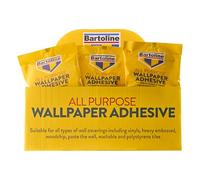 Bartoline All Purpose Wallpaper Adhesive 5 Roll - Easy-Mix Flake Paste for All Wallpaper Types Strong Adhesion and Long-Lasting Results, Mixes in 30 Seconds