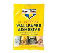 Bartoline All Purpose Wallpaper Adhesive - Strong & Reliable Bond, Easy to Apply, Ideal for All Types of Wallpaper