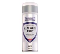 Bartoline Alloy Wheel Paint Silver 400ml - Durable, Quick-Drying Protective Spray Revitalises Aged Wheels - Guards Against Scuffs, Corrosion, UVandWeathering - Smooth Gloss Finish