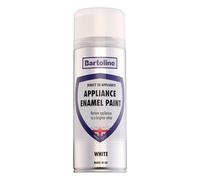 Bartoline Appliance Enamel Paint White 400ml - Gloss Finish Spray for Fridges, Freezers and Washing Machines Fade and Yellowing Resistant - Anti-Rust Appliance Restorer Spray