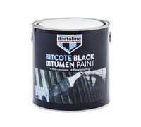 Bartoline Bitumen Paint Black 2.5L - Solvent-Based Anti-Corrosive Paint for Waterproofing, Protecting Steel, Iron, Timber and Concrete Durable, Flexible Finish