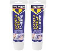 Bartoline Border & Overlap Adhesive 250g,for 10m Border Wallpaper Adhesive for Decorative Borders & Vinyl, Fixes Seams & Repairs Ripped Wallcoverings, Fast-Drying & Strong Hold (Pack of 2)