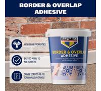 Bartoline Border & Overlap Adhesive High Grap Vinyl Border Wallpaper Repair 1Kg