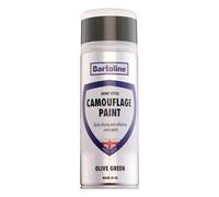 Bartoline Camouflage Paint Olive Green 400ml - Anti-Reflective Military-Style Spray Paint Multi-Surface Use on Metal, Wood, Plastic, Ceramics Outdoor/Indoor Applications