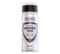Bartoline Chalkboard Paint Black 400ml - WritableandWipeable Spray for Walls, Furniture, SignsandMore Multi-Surface Chalkboard Coating for Home, Office, ClassroomandRetail
