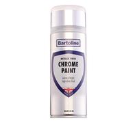 Bartoline Chrome Paint 400ml Gloss Finish - High-Shine Metallic Spray for Metal, Plastic, Wood and Ceramics Smooth Chrome Finish for Automotive, DIY, Crafts Fast Drying with Excellent Coverage