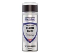 Bartoline Direct to Plastic Espresso Brown Spray Paint 400ml - No Primer Plastic Paint Aerosol, Weather & UV Resistant for Furniture, Garden Items & Household Plastics