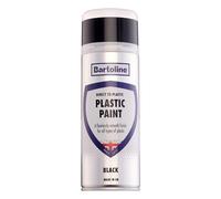 Bartoline Direct to Plastic Paint Black 400ml - All-in-One Spray Paint for Plastic Surfaces No Primer Needed - Durable, Weather-Resistant Finish for IndoorandOutdoor Use