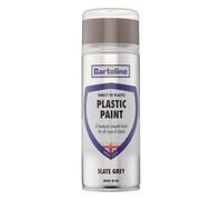 Bartoline Direct to Plastic Slate Grey Spray Paint 400ml - No Primer Plastic Paint Aerosol, Weather & UV Resistant for Furniture, Garden Items & Plastics