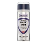 Bartoline Direct to Plastic Ultramarine Blue Spray Paint 400ml - No Primer Plastic Paint Aerosol, Weather & UV Resistant for Furniture, Garden Items & Plastics