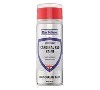 Bartoline Direct to Rust Cardinal Red Spray Paint 400ml - Rust Protection Metal Paint Aerosol, No Primer Needed, Weather & UV Resistant for Gates, Tools & Furniture