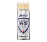 Bartoline Direct to Rust Multi-Surface Paint Satin Ivory White 400ml 400ml White