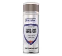 Bartoline Direct to Rust Multi-Surface Paint Satin Slate Grey 400ml 400ml Grey