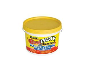 Bartoline Easipaste Wallpaper Adhesive 2.5Kg - Ready-Mixed Paste for All Wallpaper Types Vinyl, Blown Vinyl, Heavy Embossed, Washables and Paste-the-Wall - Strong Adhesion, Easy Slide, Smooth Spread