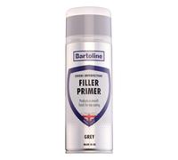 Bartoline Filler Primer Grey Spray Paint 400ml - Multi-Surface FillerandPrimer for Metal, Wood, Plastic Fills Scratches, DentsandChips, Fast-Drying, High-Coverage Base Coat for Topcoats