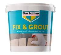 Bartoline Fix Grout Wall Tile Ready To Use Fully Waterproof Cement-Based White 2.5Kg