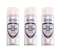 Bartoline Ford White Transit Paint 400ml Gloss Finish 3 Pack - Colour Matched to Ford Diamond White - Quick-Drying Touch-Up Spray Scratch and Chip Repair